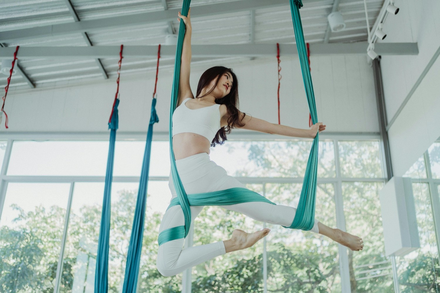 Aerial Yoga in action